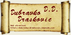 Dubravko Drašković vizit kartica